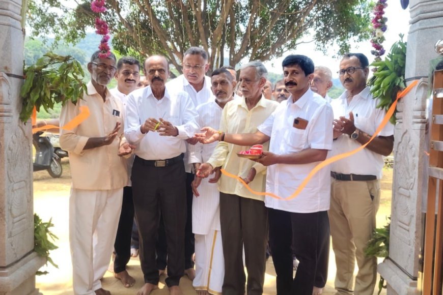 ಜೀರ್ಣೋದ್ಧಾರಗೊಂಡ ಭಾಗಮಂಡಲ ತಾವೂರು ಗ್ರಾಮದ ಶ್ರೀ ಮಹಿಷಾಸುರ ಮರ್ಧಿನಿ ದೇವಸ್ಥಾನದ ನವೀಕೃತ ಪೌಳಿ ಉದ್ಘಾಟನೆ