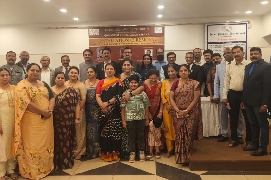 ಗೋಣಿಕೊಪ್ಪ: ಸೀನಿಯರ್ ಚೇಂಬರ್ ಇಂಟರ್ನ್ಯಾಷನಲ್ ಅಧ್ಯಕ್ಷರಾಗಿ ಡಾ. ಮಂಡೇಪಂಡ ಆಶಿಕ್ ಚಂಗಪ್ಪ  ಆಯ್ಕೆ