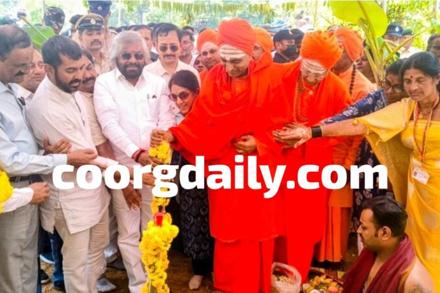 ದುಬಾರೆಯಲ್ಲಿ ನೂತನ ತೂಗುಸೇತುವೆ ಕಾಮಗಾರಿಗೆ ಅರಣ್ಯ ಸಚಿವ ಈಶ್ವರ ಖಂಡ್ರೆ ಚಾಲನೆ