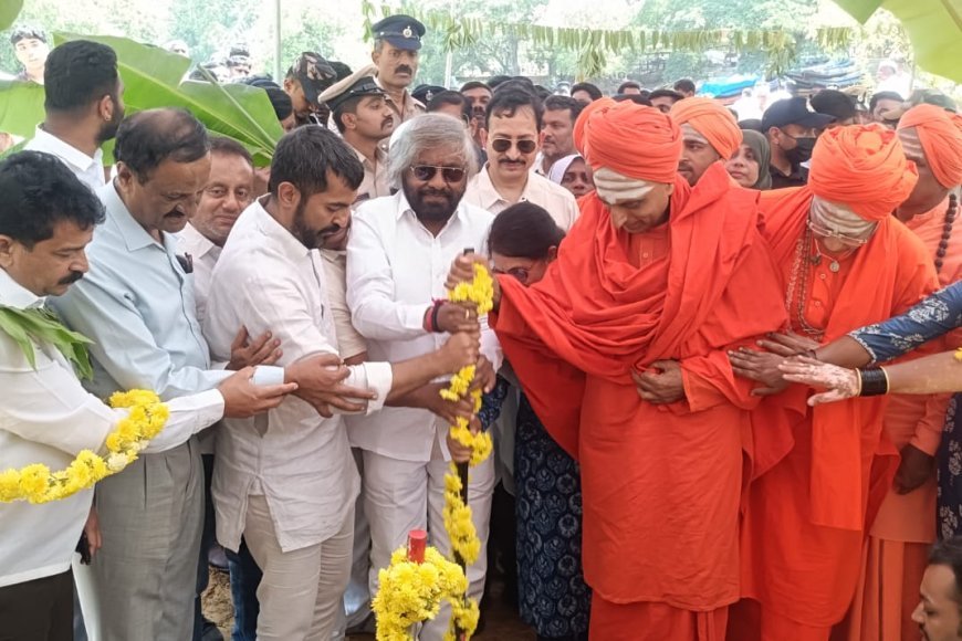 ದುಬಾರೆಯಲ್ಲಿ ತೂಗು ಸೇತುವೆಗೆ ಶಂಕುಸ್ಥಾಪನೆ; 7.3 ಕೋಟಿ ರೂ. ವೆಚ್ಚದಲ್ಲಿ ತೂಗು ಸೇತುವೆ ನಿರ್ಮಾಣ ಶೀಘ್ರ :ಈಶ್ವರ ಖಂಡ್ರೆ