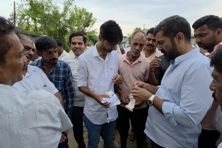 ಕುಶಾಲನಗರ:ರಸ್ತೆ ಅಪಘಾತದಲ್ಲಿ ಗಾಯಗೊಂಡ ಬೈಕ್ ಸವಾರನಿಗೆ ಸ್ಥಳದಲ್ಲೇ ಚಿಕಿತ್ಸೆ ನೀಡಿದ ಶಾಸಕ ಡಾಕ್ಟರ್ ‌ಮಂತರ್ ಗೌಡ