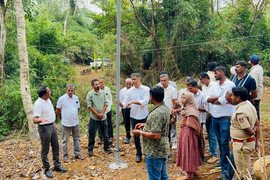 ಆನೆ ಹಾವಳಿ ತಡೆಗಟ್ಟಲು 28ಲಕ್ಷ ವೆಚ್ಚದಲ್ಲಿ ಹ್ಯಾಂಗಿಂಗ್ ಸೋಲಾರ್ ಪೆನ್ಸಿಂಗ್ ಕಾಮಗಾರಿಗೆ ಶಾಸಕ ಎಎಸ್ ಪೊನ್ನಣ್ಣ ಚಾಲನೆ