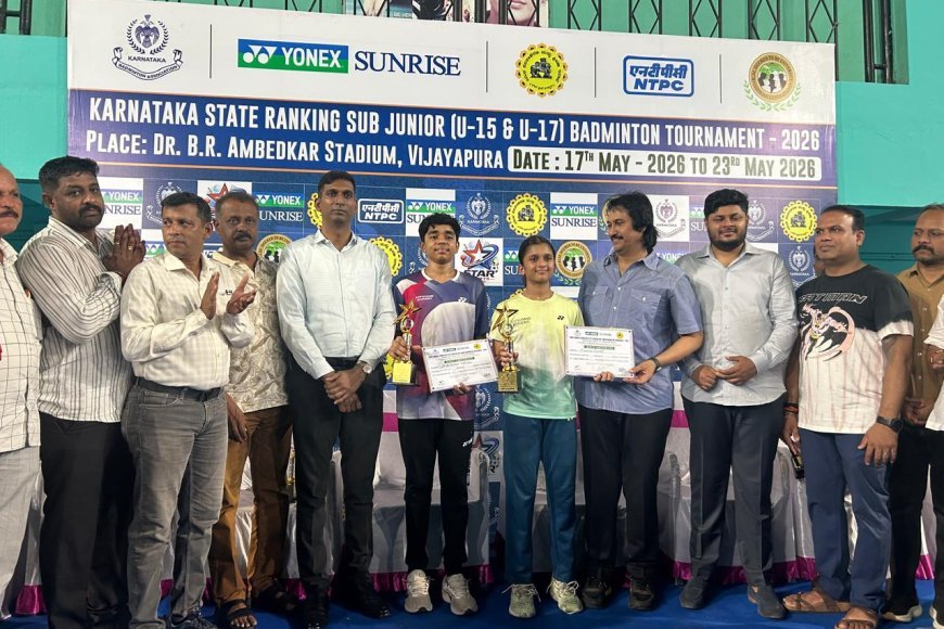 ವಿಶಾಲ್ ಉತ್ತಪ್ಪ ಹಾಗೂ ಹನ್ಸಿಕ ರಾಕೇಶ್ ಗೆ ರಾಜ್ಯಮಟ್ಟದ  ಬ್ಯಾಡ್ಮಿಂಟನ್  ಪ್ರಶಸ್ತಿ