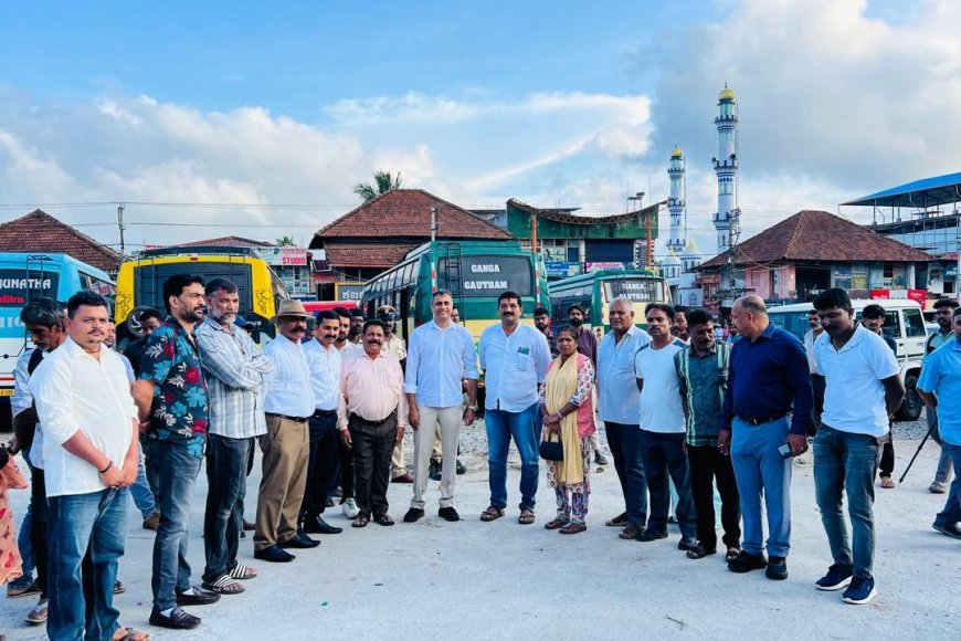 ಗೋಣಿಕೊಪ್ಪ:ಪೂರ್ಣಗೊಂಡ ನೂತನ ಬಸ್ಸ್ ತಂಗುದಾಣದ ಕಾಮಗಾರಿ ಪರಿಶೀಲನೆ ನಡೆಸಿದ ಶಾಸಕ ಎಎಸ್ ಪೊನ್ನಣ್ಣ