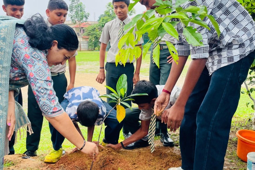 ವಿರಾಜಪೇಟೆ; ಪ್ರಗತಿ ಶಾಲೆಯಲ್ಲಿ ವಿಶ್ವ ಪರಿಸರ ದಿನಾಚರಣೆ