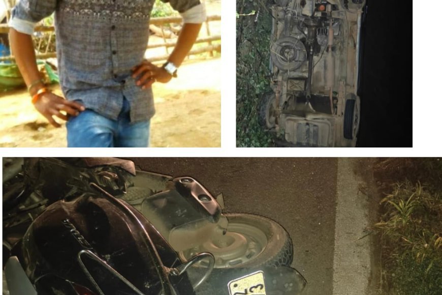ವಿರಾಜಪೇಟೆ-ಅಮ್ಮತ್ತಿ ರಸ್ತೆಯಲ್ಲಿ ಭೀಕರ ಅಪಘಾತ; ಸ್ಕೂಟರ್ ಸವಾರ ಸಾವು