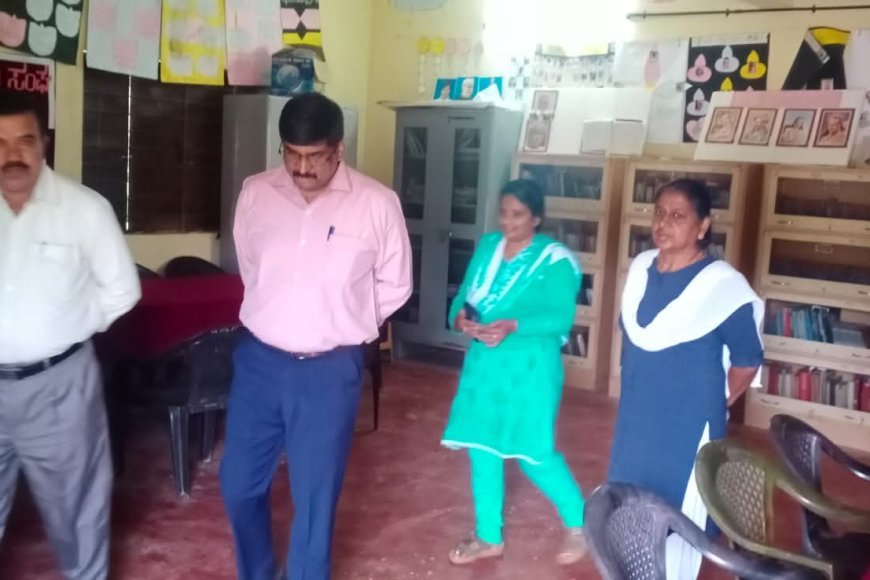 ಕಡಗದಾಳು ಸರ್ಕಾರಿ ಪ್ರೌಢಶಾಲೆಗೆ ಜಿಲ್ಲಾಧಿಕಾರಿ ಭೇಟಿ