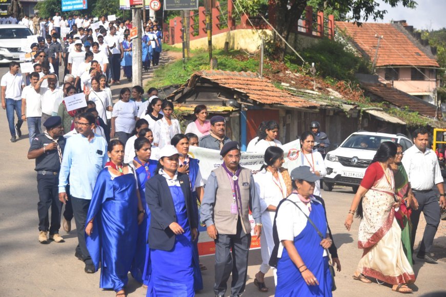 ಯೋಗ ದಿನಾಚರಣೆ ಪ್ರಯುಕ್ತ ಜಾಥಾ