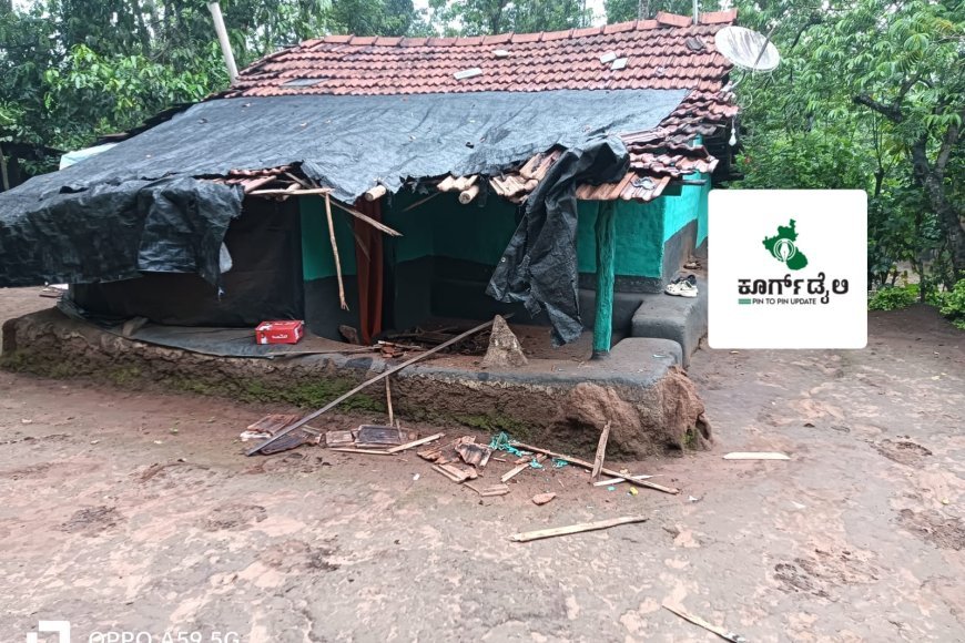 ಮನೆಯ ಮೇಲೆ ಕಾಡಾನೆ ದಾಳಿ: ಕುಟುಂಬಸ್ಥರು ಪ್ರಾಣಾಪಾಯದಿಂದ ಪಾರು