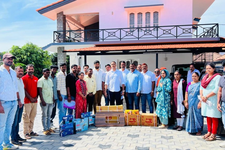 ಗ್ರಾಮೀಣ ಕುಶಲಕರ್ಮಿಗಳಿಗೆ ಉಚಿತ ವಿದ್ಯುತ್ ಉಪಕರಣ ವಿತರಿಸಿದ ಶಾಸಕ ಎಎಸ್ ಪೊನ್ನಣ್ಣ