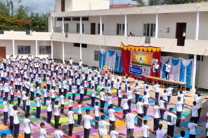 ಜ್ಞಾನಗಂಗಾ ವಸತಿ ಶಾಲೆಯಲ್ಲಿ   ಅಂತರಾಷ್ಟ್ರೀಯ ಯೋಗ ದಿನ
