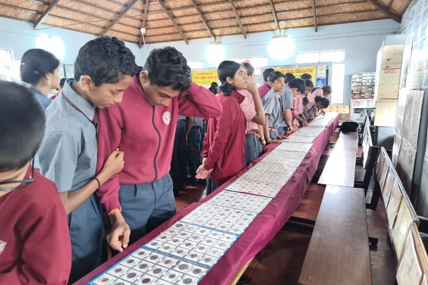 ಕೊಡಗು ವಿದ್ಯಾಲಯದಲ್ಲಿ ನಾಣ್ಯ ನೋಟುಗಳ ಪ್ರದಶ೯ನ