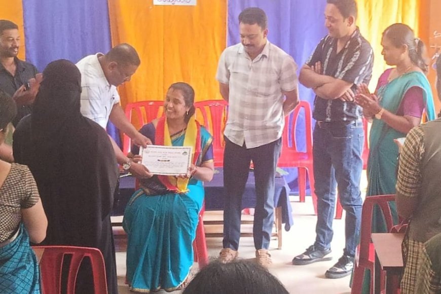 ಕನ್ನಡ ಶಿಕ್ಷಕಿ ಪಿ.ಎಸ್. ಭವ್ಯ ಅವರಿಗೆ  ಸನ್ಮಾನ