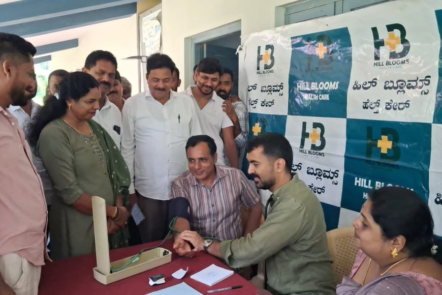 ಶಿಕ್ಷಣದೊಂದಿಗೆ ಆರೋಗ್ಯವಂತ ಸಮಾಜ ನಿರ್ಮಾಣಕ್ಕೆ ಕೈಜೋಡಿಸಿ : ಡಾ ಮಂತರ್ ಗೌಡ :  ಅಭ್ಯತ್ ಮಂಗಲ ಗ್ರಾಮದಲ್ಲಿ  ಉಚಿತ ಆರೋಗ್ಯ ತಪಾಸಣಾ ಶಿಬಿರ , ನೋಟ್ ಬುಕ್ ವಿತರಣೆ