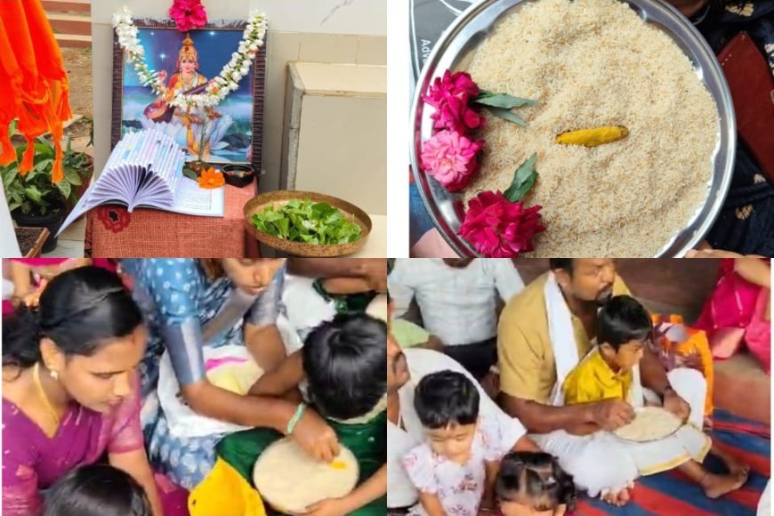 ಹೆಬ್ಬಾಲೆಯ ಸೇಕ್ರೆಡ್ ಹಾರ್ಟ್ ಶಾಲೆಯಲ್ಲಿ ಅಕ್ಷರಾಭ್ಯಾಸ ಕಾರ್ಯಕ್ರಮ