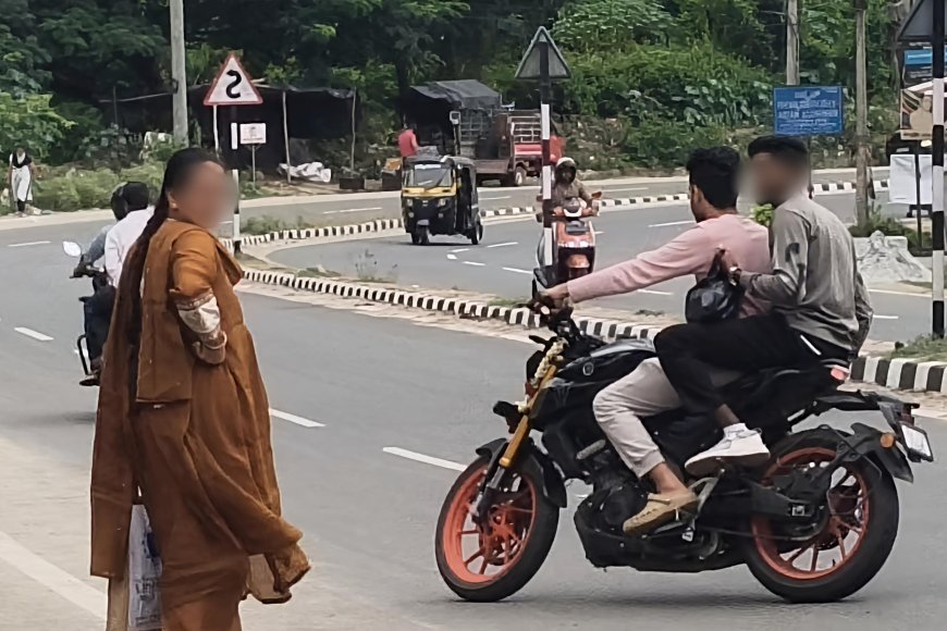 ಕುಶಾಲನಗರದಲ್ಲಿ ದ್ವಿಚಕ್ರ ವಾಹನಗಳಲ್ಲಿ ಓಡಾಡುತ್ತಿದ್ದಾರೆ ಯಮದೂತರು
