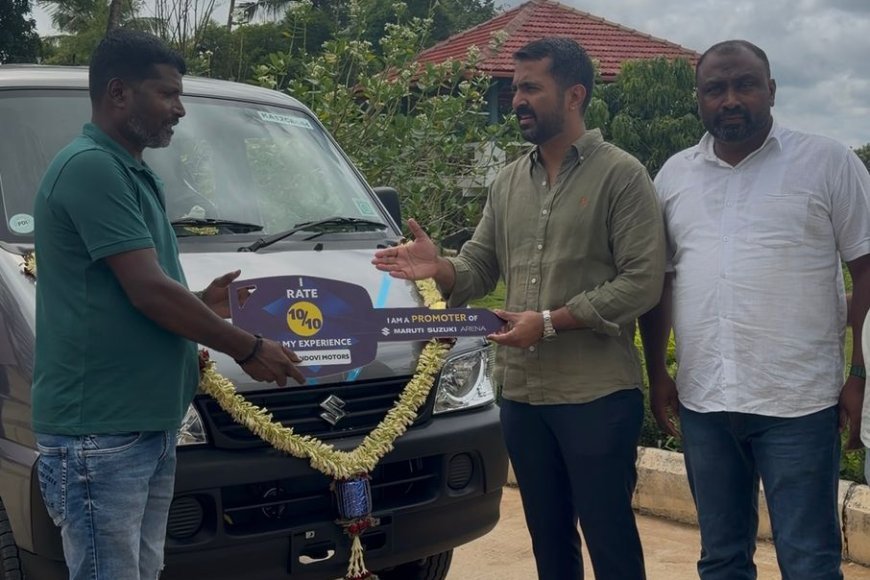 ಹರದೂರು: ಅಂಬೇಡ್ಕರ್ ನಿಗಮದ ವಾಹನ ಸೌಲಭ್ಯ, ಫಲಾನುಭವಿ ಮಂಜುಗೆ ಕೀ ಹಸ್ತಾಂತರ