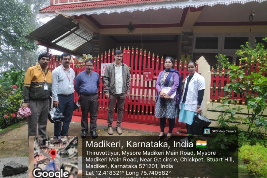 ಪಲ್ಸ್ ಪೋಲಿಯೊ ಮನೆ ಮನೆ ಭೇಟಿ ಕೊನೆ ದಿನ: ಮಡಿಕೇರಿಗೆ DD ಭೇಟಿ