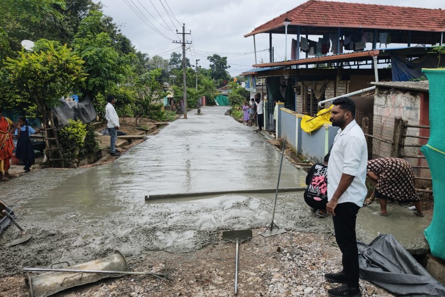 ಸುಂದರನಗರ: ಐದು ಲಕ್ಷ ರೂ ವೆಚ್ಚದಲ್ಲಿ ಕಾಂಕ್ರೀಟ್ ರಸ್ತೆ ನಿರ್ಮಾಣ