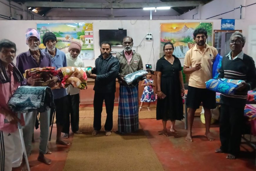 ಎ.ಎಸ್. ಪೊನ್ನಣ್ಣ ಹುಟ್ಟುಹಬ್ಬ: ವೃದ್ಧಾಶ್ರಮದಲ್ಲಿ ಪಿಯೂಷ್ ಪೆರೇರಾ ಕುಟುಂಬದಿಂದ ನಿರಾಶ್ರಿತರಿಗೆ 25 ಕಂಬಳಿ ವಿತರಣೆ