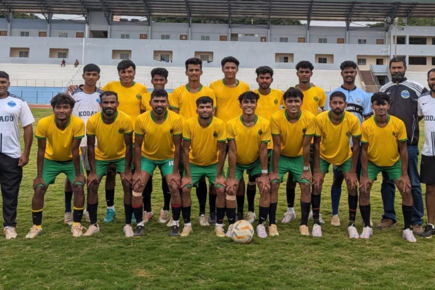 ಉತ್ತರ ಕನ್ನಡ ವಿರುದ್ಧ ಕೊಡಗು ತಂಡಕ್ಕೆ 6-1 ಭರ್ಜರಿ ಜಯ: ಅಂತರ ಜಿಲ್ಲಾ ಫುಟ್ಬಾಲ್ ಪಂದ್ಯಾವಳಿಯಲ್ಲಿ ಕೊಡಗು ತಂಡದ ಅಮೋಘ ಪ್ರದರ್ಶನ