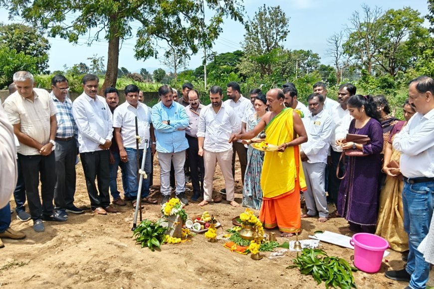 1 ಕೋಟಿ ವೆಚ್ಚದ ಗ್ರಂಥಾಲಯಕ್ಕೆ ಶಾಸಕ ಡಾ. ಮಂತರ್ ಗೌಡರಿಂದ ಶಂಕುಸ್ಥಾಪನೆ