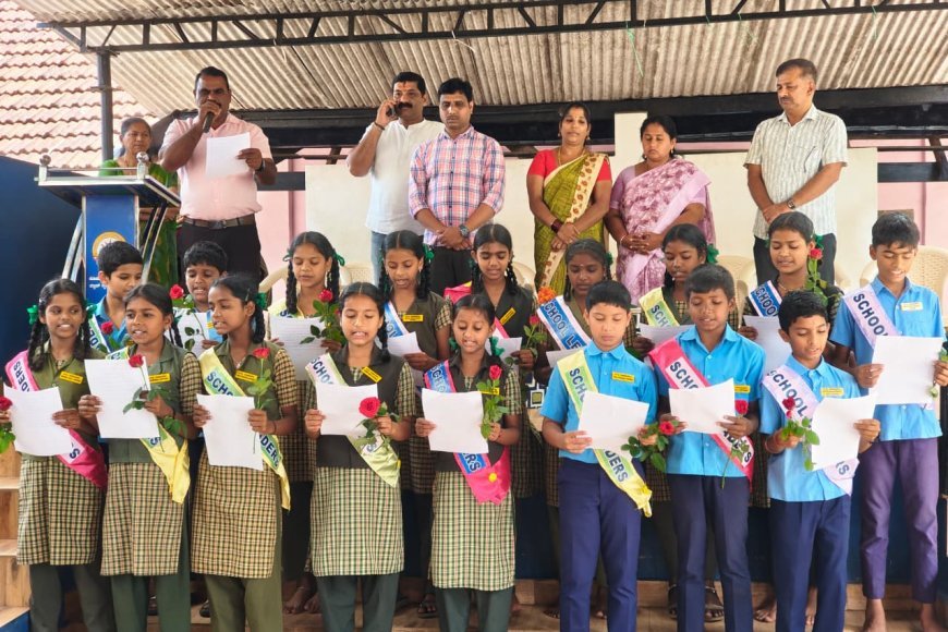 ಗೋಣಿಕೊಪ್ಪ:ಕರ್ನಾಟಕ ಪಬ್ಲಿಕ್ ಸ್ಕೂಲ್‌ನಲ್ಲಿ ವಿದ್ಯಾರ್ಥಿ ಸಂಸತ್ ಪದಗ್ರಹಣ ಸಮಾರಂಭ