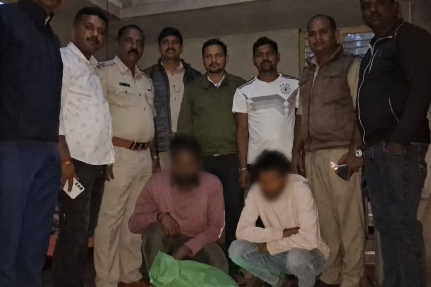 ಗಾಂಜಾ ಮಾರಾಟ : ಇಬ್ಬರು ಆರೋಪಿಗಳ ಬಂಧನ