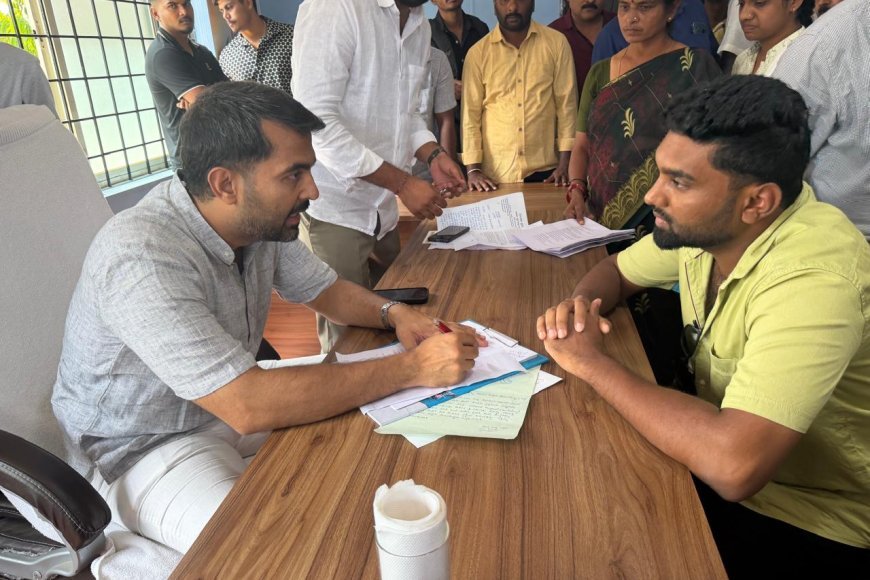 ಸುಂದರನಗರ ಸ್ಮಶಾನ ಅಭಿವೃದ್ಧಿಗೆ ಆಗ್ರಹಿಸಿ ಶಾಸಕರಿಗೆ ಮನವಿ