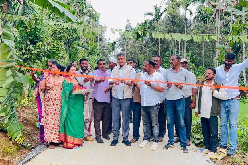 ನೂತನ ಕಾಂಕ್ರೀಟ್ ರಸ್ತೆಗಳ ಲೋಕಾರ್ಪಣೆ ಗೊಳಿಸಿದ ಶಾಸಕ ಎಎಸ್ ಪೊನ್ನಣ್ಣ