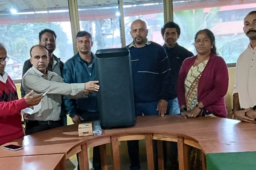 ಐಗೂರು ಕಸಾಪಕ್ಕೆ ಧ್ವನಿವರ್ಧಕ ಕೊಡುಗೆ
