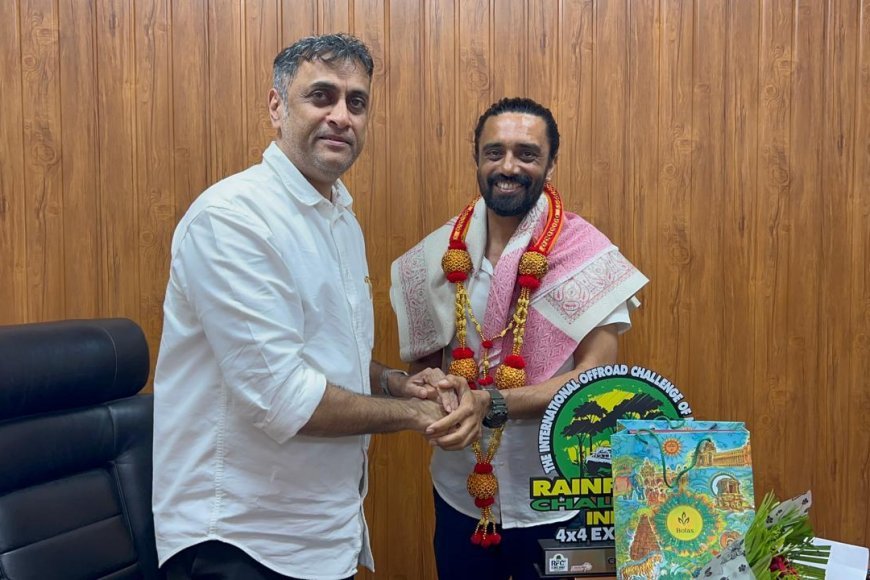 ರೈನ್ ಫಾರೆಸ್ಟ್ ಚಾಲೆಂಜ್ ಇಂಡಿಯಾ ಚಾಂಪಿಯನ್  ಚೇತನ್ ಚಂಗಪ್ಪ ಅವರನ್ನು ಸನ್ಮಾನಿಸಿದ  ಶಾಸಕ ಎಎಸ್ ಪೊನ್ನಣ್ಣ