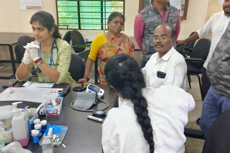 ಪೊನ್ನಂಪೇಟೆ ಅರಣ್ಯ ಮಹಾವಿದ್ಯಾಲಯದಲ್ಲಿ ಯಶಸ್ವಿಯಾಗಿ ನಡೆದ ಉಚಿತ ಆರೋಗ್ಯ ತಪಾಸಣಾ ಶಿಬಿರ