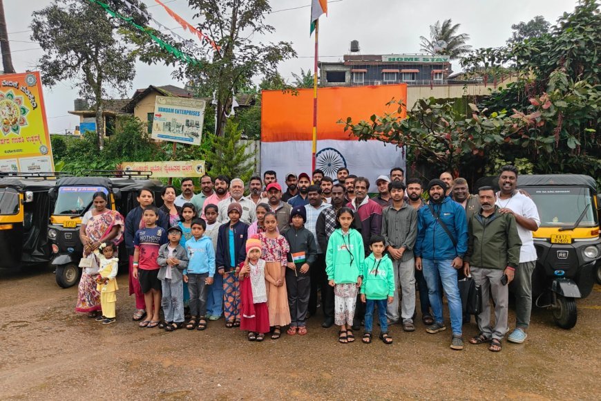 ಮಡಿಕೇರಿ:ಓಂಕಾರ್ ಆಟೋ ಸ್ನೇಹಿತರ ಬಳಗದಿಂದ ಸ್ವಾತಂತ್ರ್ಯ ದಿನಾಚರಣೆ