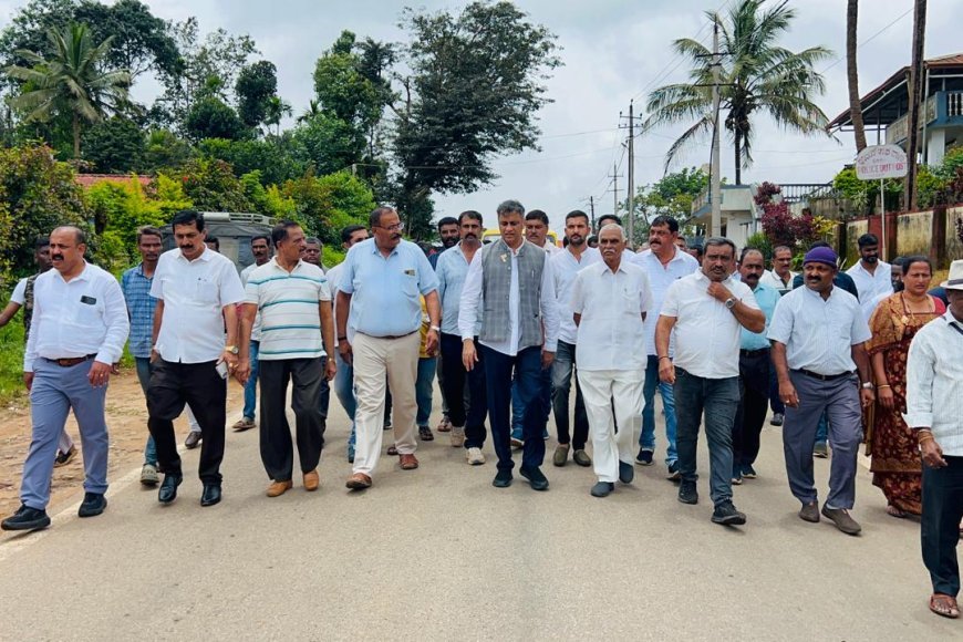 ಹುದಿಕೇರಿಯಲ್ಲಿ ಶಾಸಕ ಎಎಸ್ ಪೊನ್ನಣ್ಣ ಅವರಿಗೆ ಅದ್ಧೂರಿ ಸ್ವಾಗತ