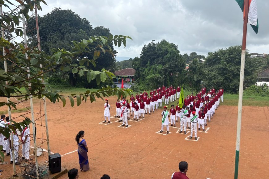 ತಿತಿಮತಿ ಮೊರಾರ್ಜಿ ದೇಸಾಯಿ ವಸತಿ ಶಾಲೆಯಲ್ಲಿ ಸ್ವಾತಂತ್ರ್ಯ ದಿನಾಚರಣೆ