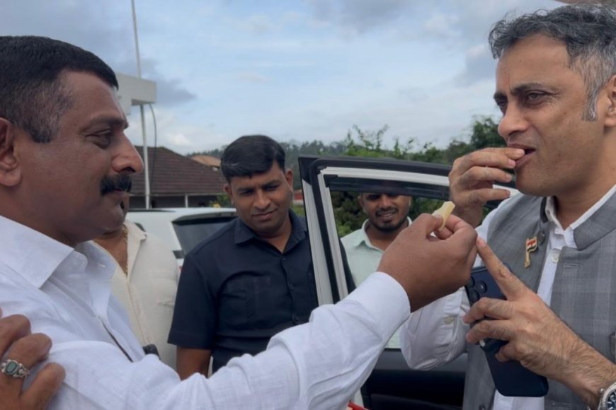ವಿರಾಜಪೇಟೆಯಲ್ಲಿ ಶಾಸಕ ಎಎಸ್ ಪೊನ್ನಣ್ಣ ಅವರಿಗೆ ಅದ್ಧೂರಿ ಸ್ವಾಗತ