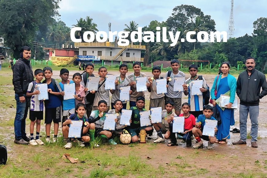 ಫುಟ್ಬಾಲ್; ನಾಪೋಕ್ಲು ಸೇಕ್ರೆಡ್ ಹಾರ್ಟ್ಸ್ ತಾಲೂಕು ಮ್ಯಟಕ್ಕೆ ಆಯ್ಕೆ