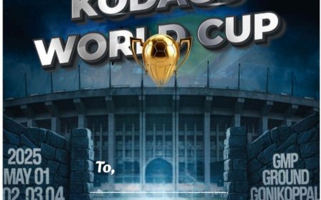 ನಾಳೆ ಗೋಣಿಕೊಪ್ಪಲಿನಲ್ಲಿ ಆಲ್ ಸ್ಟಾರ್ ಕೊಡಗು ವರ್ಲ್ಡ್ ಕಪ್ ಫುಟ್ಬಾಲ್:  ಸಾಧಕರಿಗೆ ಸನ್ಮಾನ: