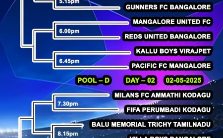 ಆಲ್ ಸ್ಟಾರ್ ಕೊಡಗು ವರ್ಲ್ಡ್ ಕಪ್:ಇಂದಿನ ಪಂದ್ಯಗಳ ವಿವರ ಇಲ್ಲಿದೆ ನೋಡಿ. ಬಲಿಷ್ಠ ತಂಡಗಳ ನಡುವೆ ಸೆಣಸಾಟ