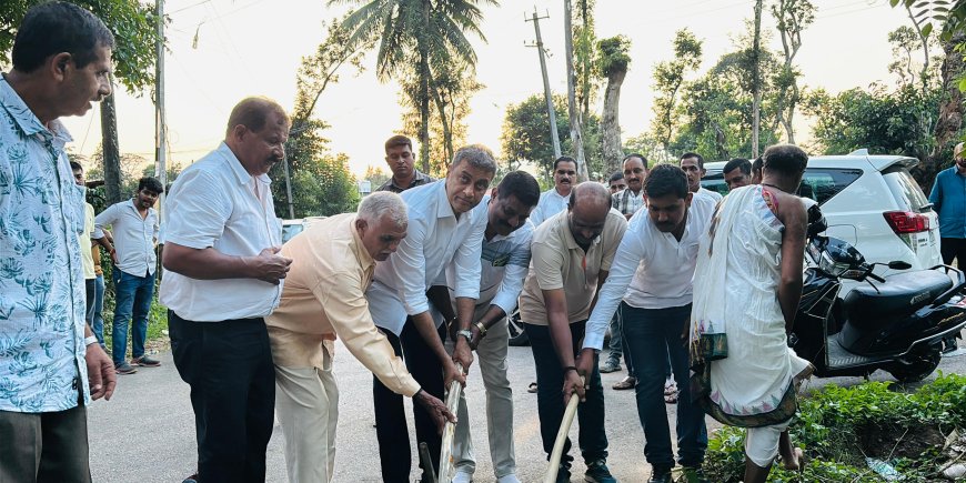 ಪೊನ್ನಂಪೇಟೆ:ವಿವಿಧ ರಸ್ತೆ ಕಾಮಗಾರಿಗಳಿಗೆ ಎ.ಎಸ್ ಪೊನ್ನಣ್ಣ ಗುದ್ದಲಿ ಪೂಜೆ