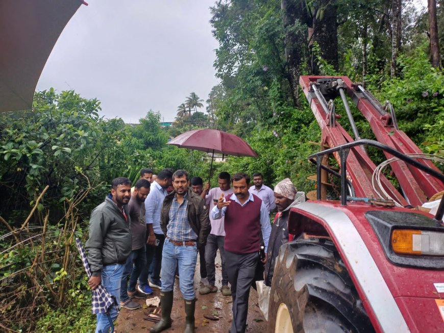 ಕೊಡಗು ಜಿಲ್ಲೆಯಲ್ಲಿ ಮಳೆಯ ಆರ್ಭಟ:ಮಳೆ ಹಾನಿ ಪ್ರದೇಶಗಳಿಗೆ ಶಾಸಕ  ಡಾ ಮಂತರ್ ಗೌಡ ಭೇಟಿ