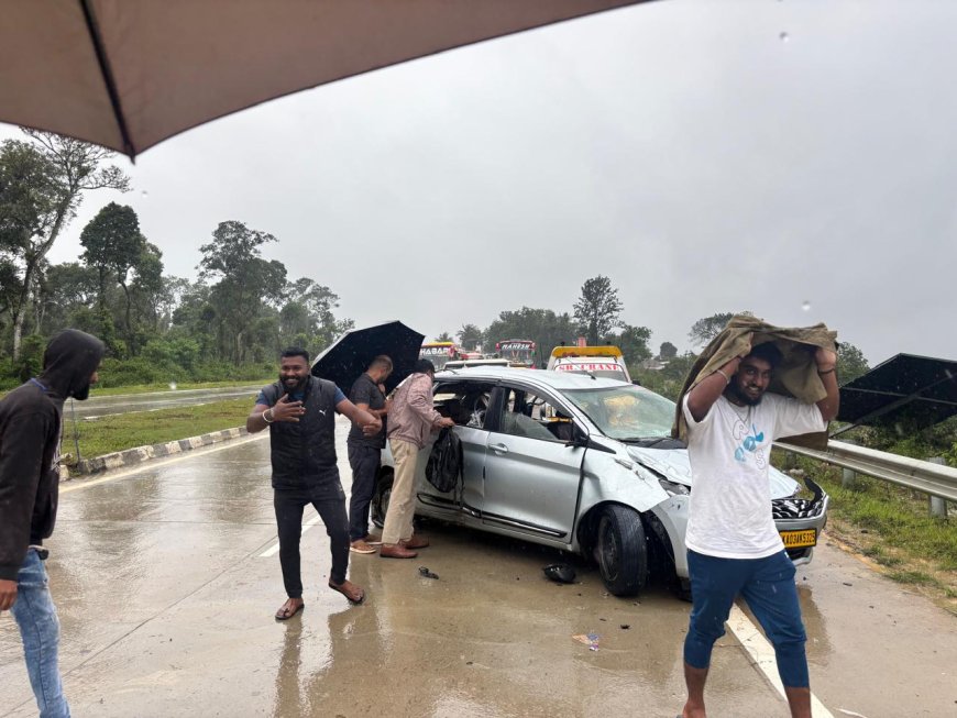 ಮಲೆನಾಡಿನಲ್ಲಿ ಮಳೆರಾಯನ ಆರ್ಭಟ:  ಸಕಲೇಶಪುರ: ರಣ ಮಳೆಗೆ ಕಾಣದ ರಸ್ತೆ:ಇಬ್ಬರು ಯುವಕರು ಸಾವು