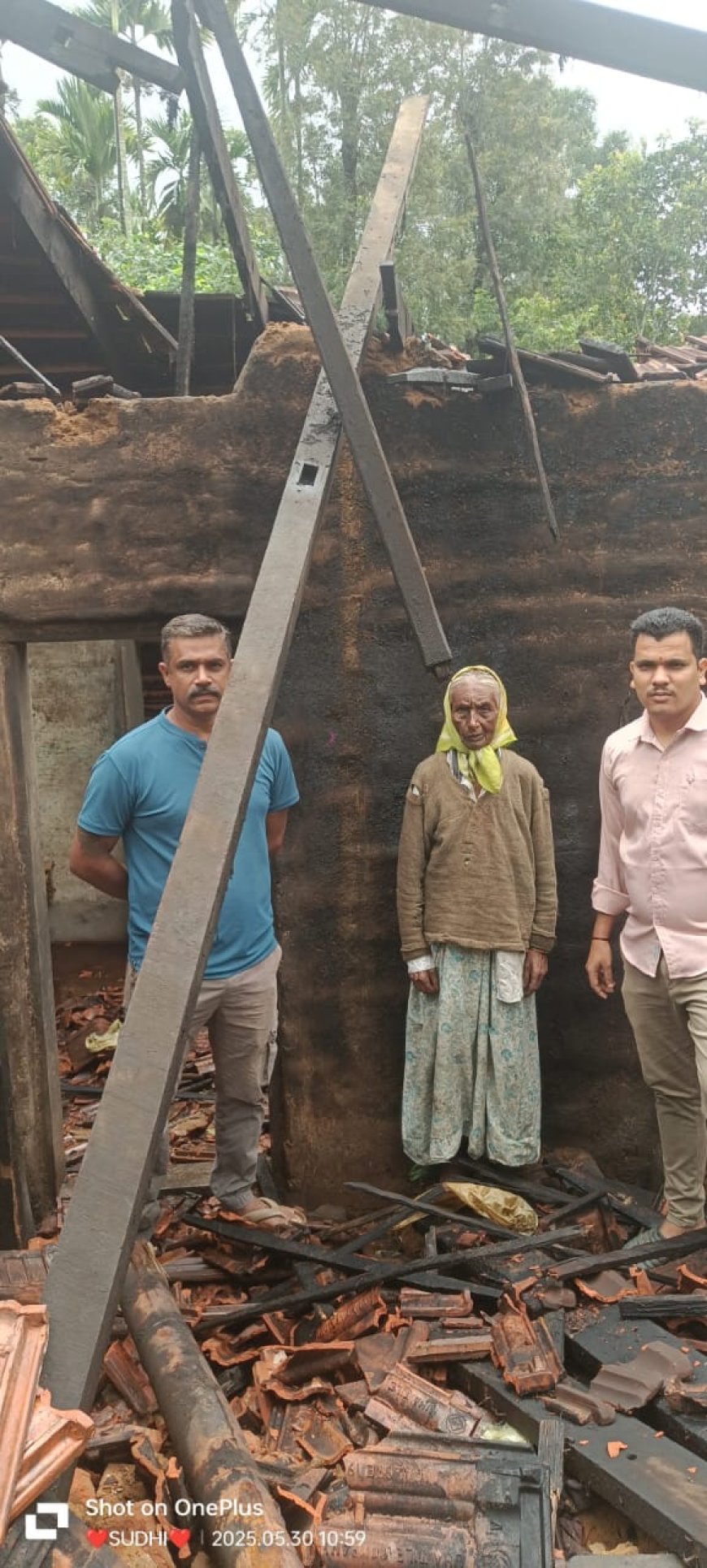 ಮೈತಾಡಿ: ಮಳೆಯಿಂದಾಗಿ ಮನೆಗೆ ಹಾನಿ