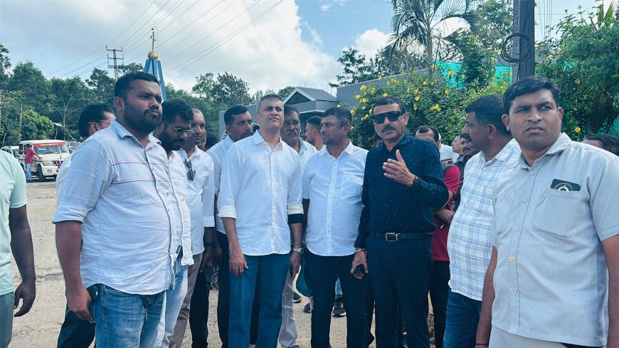 ಸಿದ್ದಾಪುರ:ಕೊಣನೂರು-ಮಾಕುಟ್ಟ ರಾಜ್ಯ ಹೆದ್ದಾರಿ ಕಾಮಗಾರಿ ವಿಳಂಬ!  ಗುತ್ತಿಗೆದಾರರನ್ನು  ತರಾಟೆಗೆ ತೆಗೆದುಕೊಡ ಎ.ಎಸ್ ಪೊನ್ನಣ್ಣ