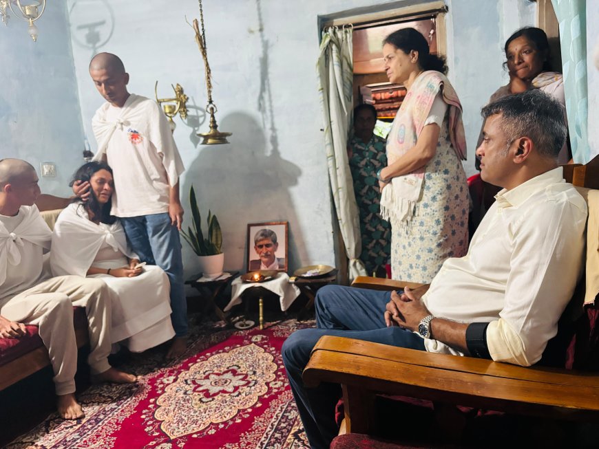 ಮಾಲ್ದಾರೆ:ಮರ ಬಿದ್ದು ಮೃತಪಟ್ಟ ಬೆಳ್ಳಿಯ್ಯಪ್ಪ ಮನೆಗೆ ಎ.ಎಸ್ ಪೊನ್ನಣ್ಣ