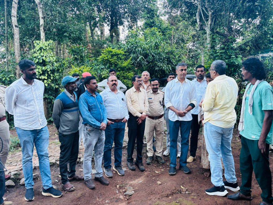 ಪೊನ್ನಂಪೇಟೆ: ಆನೆ ದಾಳಿಯಿಂದ ಮೃತಪಟ್ಟ ಅಣ್ಣಯ್ಯ ಮನೆಗೆ ಎ.ಎಸ್ ಪೊನ್ನಣ್ಣ ಭೇಟಿ: