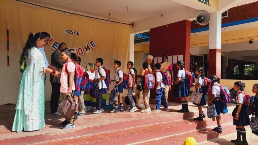 ಗೋಣಿಕೊಪ್ಪ: ಸರ್ವದೈವತ ಆಂಗ್ಲ ಮಾಧ್ಯಮ ಶಾಲೆಯಲ್ಲಿ "ಶಾಲಾ ಪ್ರಾರಂಭೋತ್ಸವ "ಕಾರ್ಯಕ್ರಮ