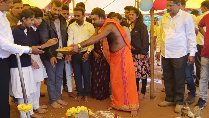 ಕೊಡ್ಲಿಪೇಟೆ:7 ಕೋಟಿ ವೆಚ್ಚದ ನೂತನ ವಸತಿ ವಿಜ್ಞಾನ ಪಿಯು ಕಾಲೇಜು ಕಟ್ಟಡ ಕಾಮಗಾರಿಗೆ ಚಾಲನೆ ನೀಡಿದ ಶಾಸಕ ಡಾ.ಮಂತರ್ ಗೌಡ