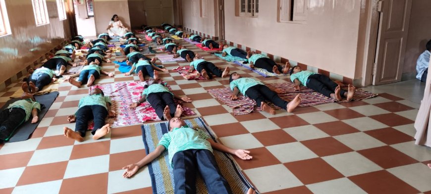 ಸಿದ್ದಾಪುರ: ಸಂತ ಅನ್ನಮ್ಮ ಕನ್ನಡ ಮಾಧ್ಯಮ ಶಾಲೆಯಲ್ಲಿ ವಿಶ್ವ ಯೋಗ ದಿನಾಚರಣೆ: